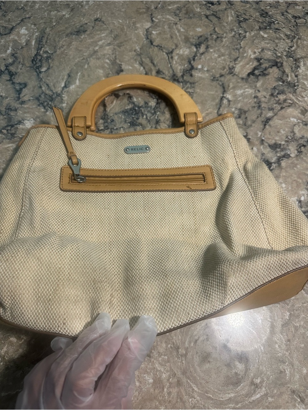 Vintage Relic Rainbow stripes canvas bag - Picture 9 of 11